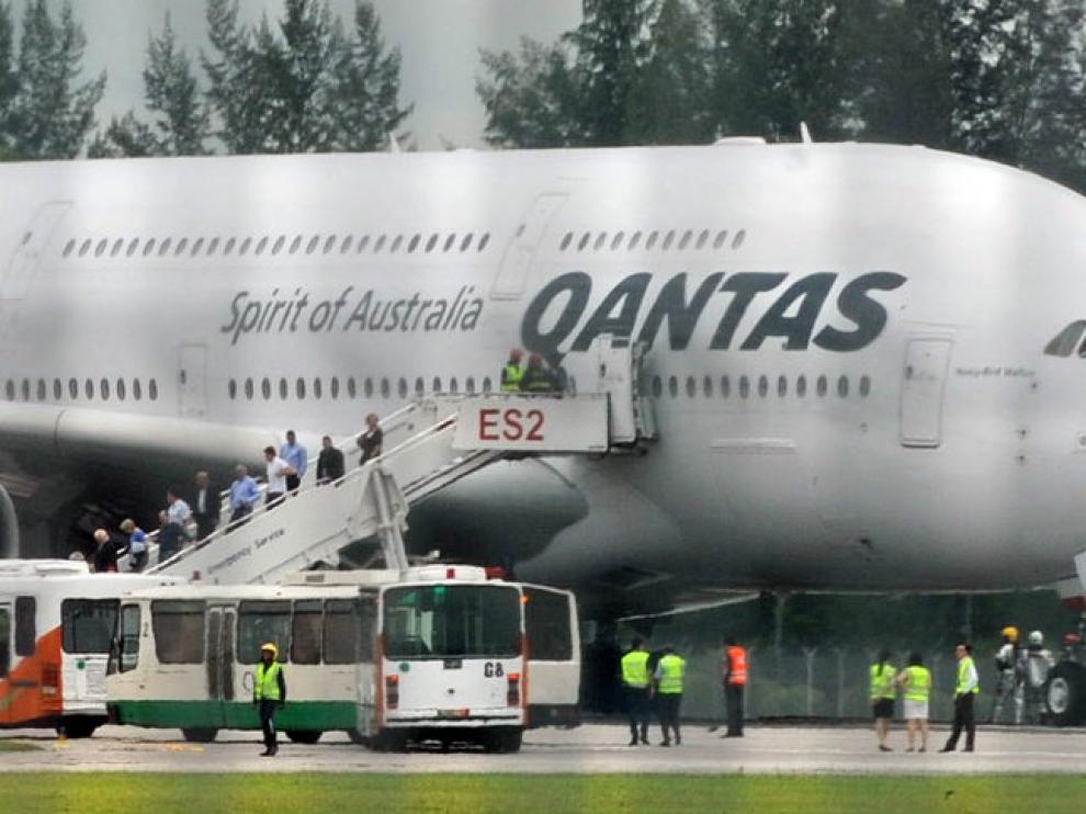 Avión de la aerolínea australiana Qantas