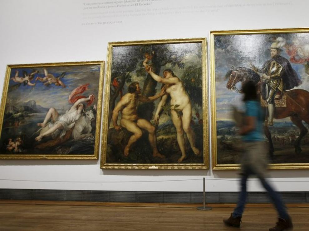 'El rapto de Europa', 'Adam y Eva' y 'Retrato ecuestre de Felipe II' presentes en la exposición de Rubens, en el museo del Prado