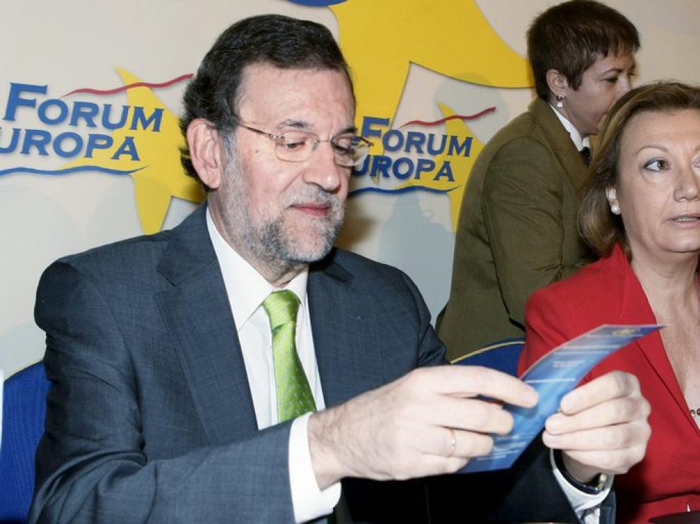 Mariano Rajoy junto a Luisa Fernanda Rudi