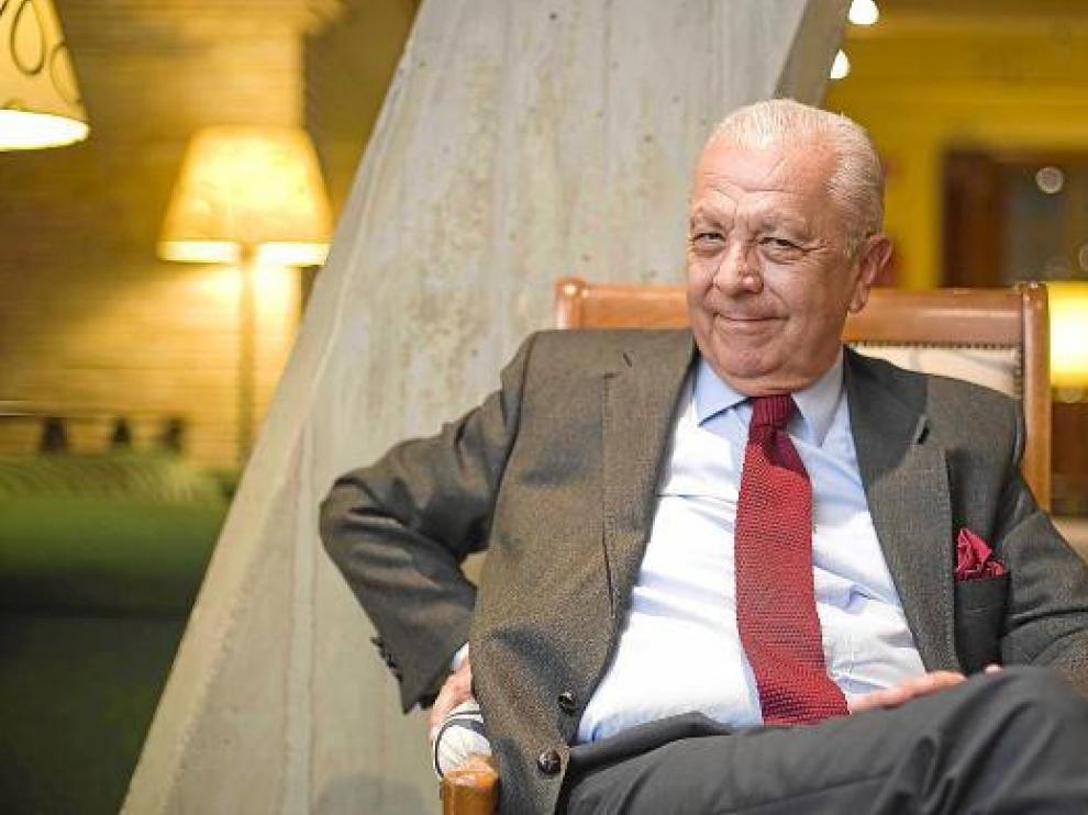 Sergio Romero Pizarro, embajador de Chile en España, el pasado martes en Zaragoza.