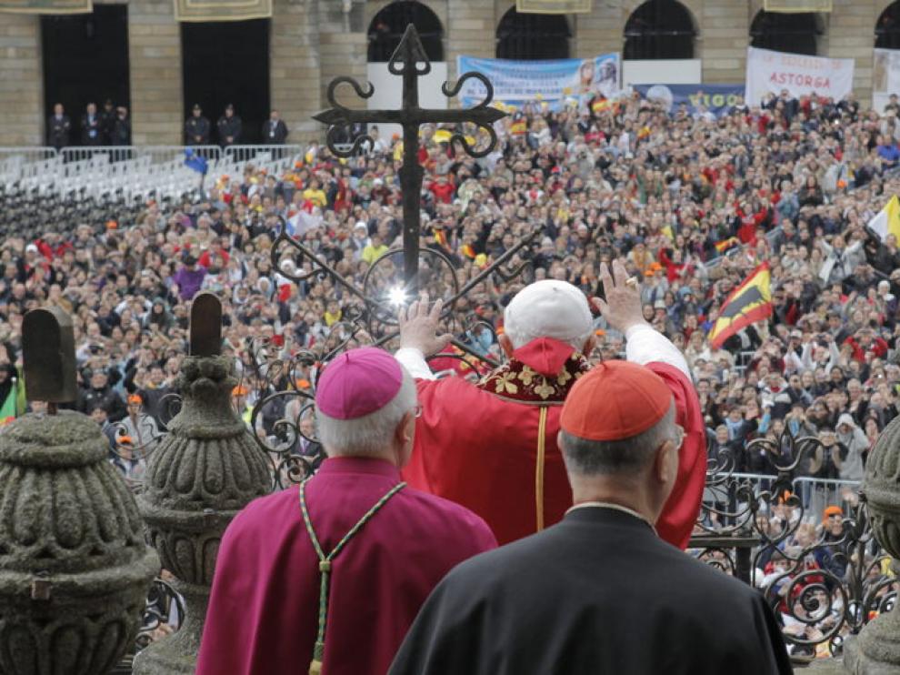 El Papa en la catedral de Santiago