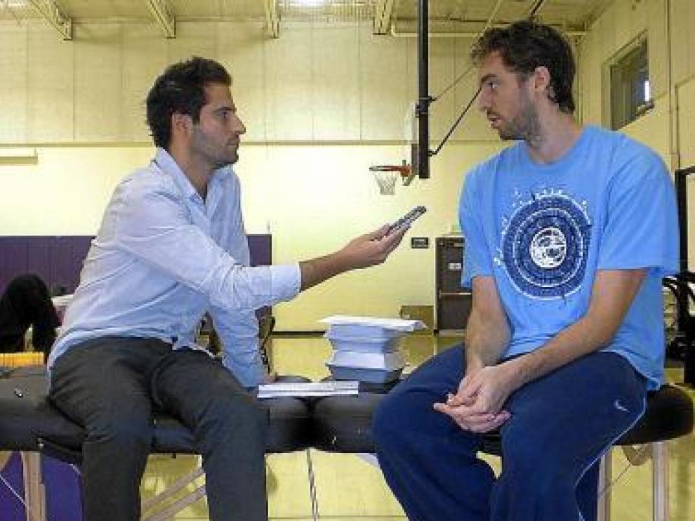El jugador de baloncesto Pau Gasol, en una entrevista.