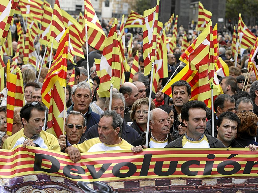 Imagen de la concentración del pasado domingo en la plaza del Pilar de Zaragoza