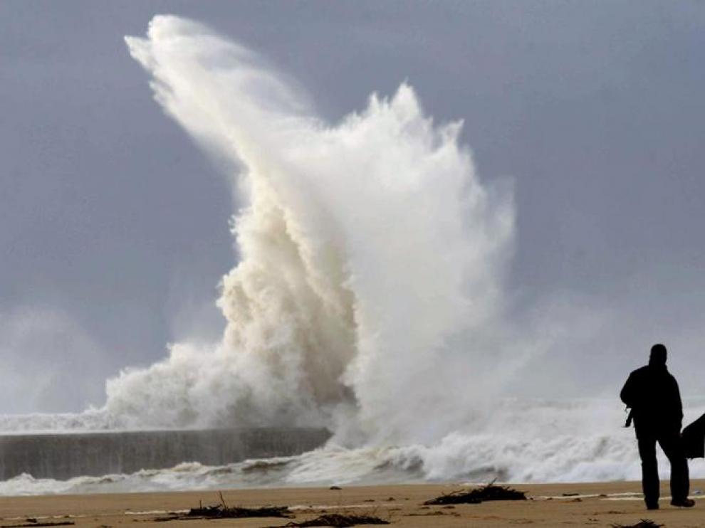 Olas en la costa cantábrica