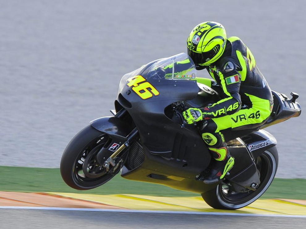Rossi con su Ducati.