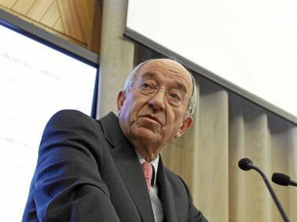 Fernández Ordóñez, gobernador del Banco de España.