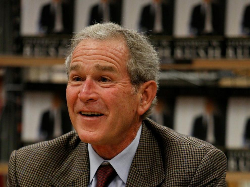 George W. Bush en la presentación de su libro, 'Decision Points'