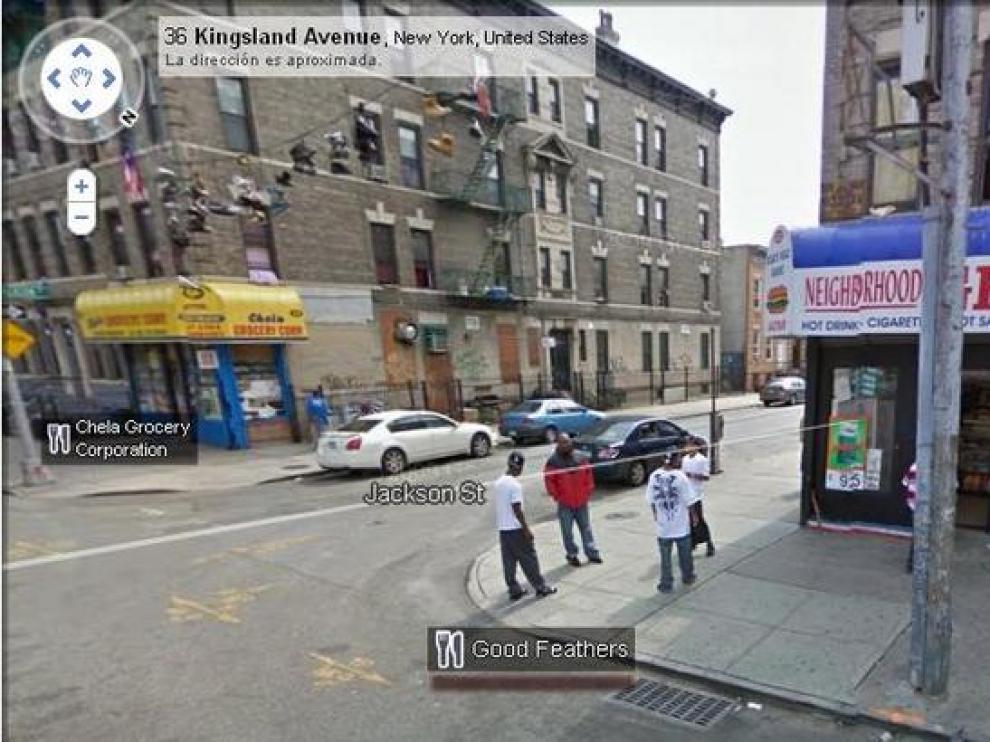 Intersección de las calle Jackson y la avenida Kingsland, Nueva York.