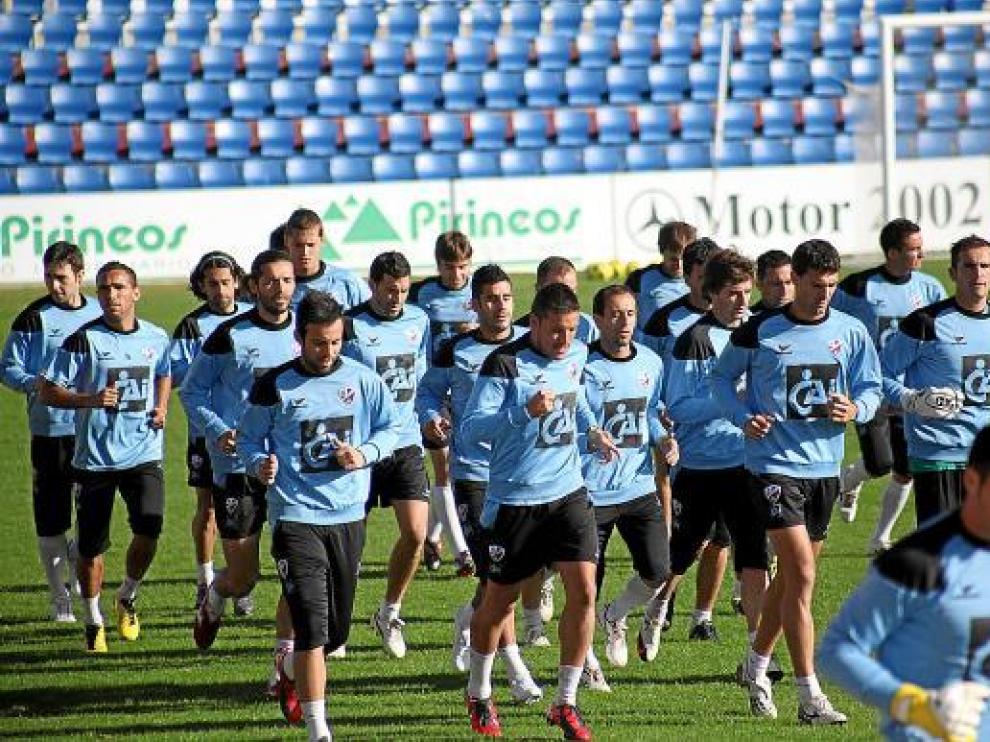 El equipo se muestra unido y sólo piensa en la victoria ante el Tenerife.