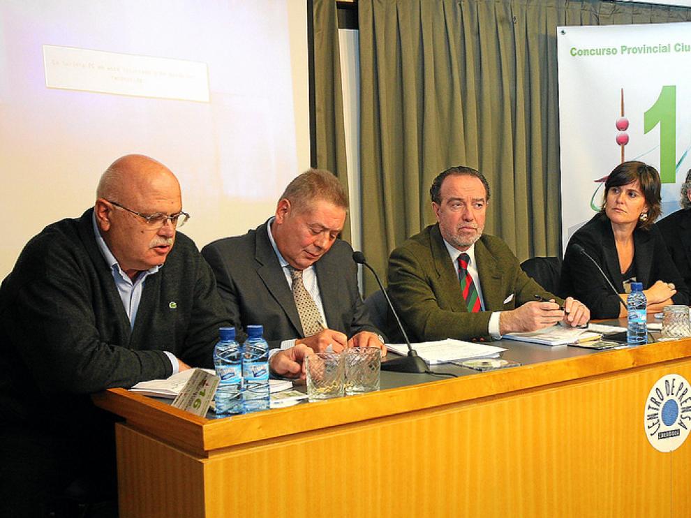 Francisco Luce, Pedro Giménez, Javier Callizo, Elena Allué y Gonzalo Lapetra.