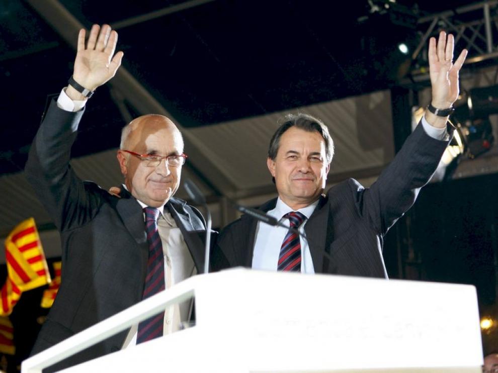 Artur Mas, dcha., y Duran i Lleida
