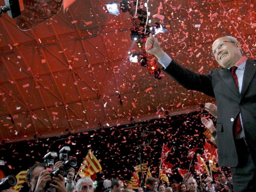 Montilla, en el acto inaugural de la campaña catalana