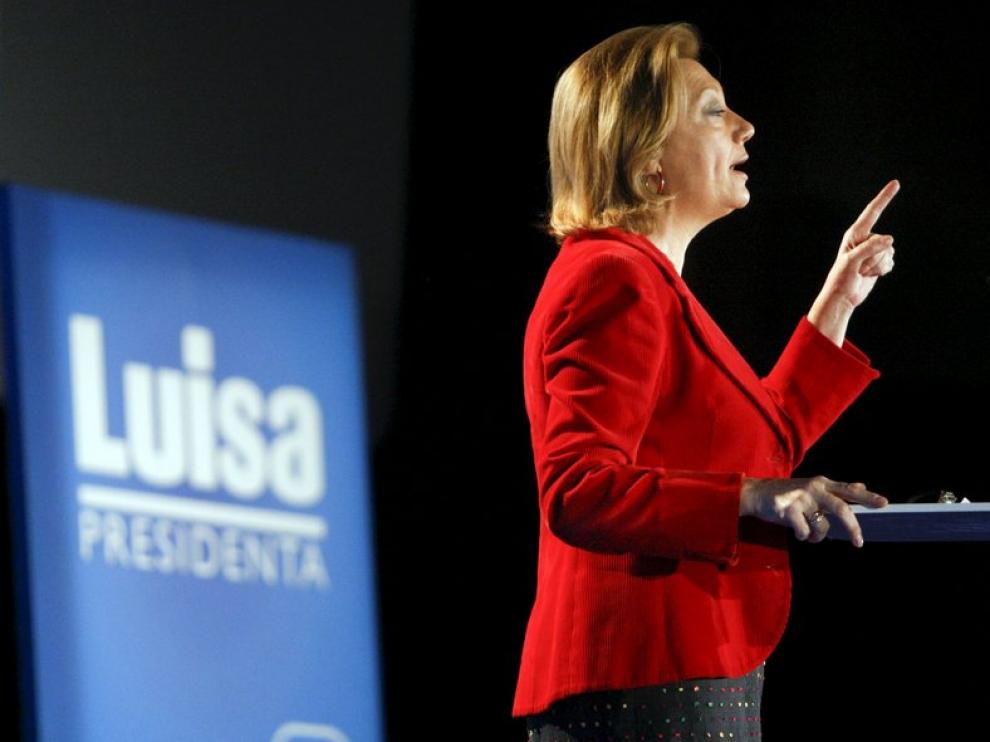Rudi, en Zaragoza, durante la convención del PP aragonés