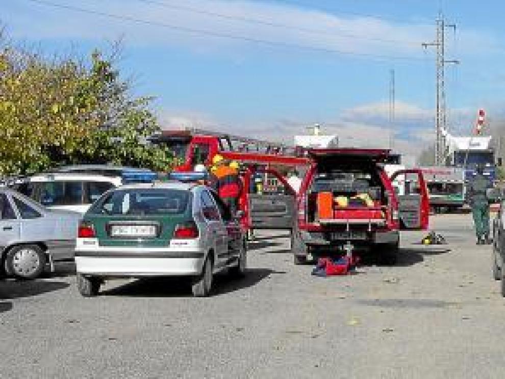 Imagen de un simulacro del servicio de Protección Civil.