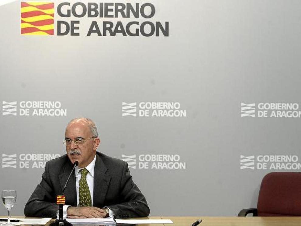 Alberto Larraz, consejero de Economía del Gobierno de Aragón.