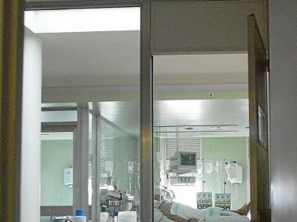 En la foto, parte de las instalaciones de la uci de Teruel.