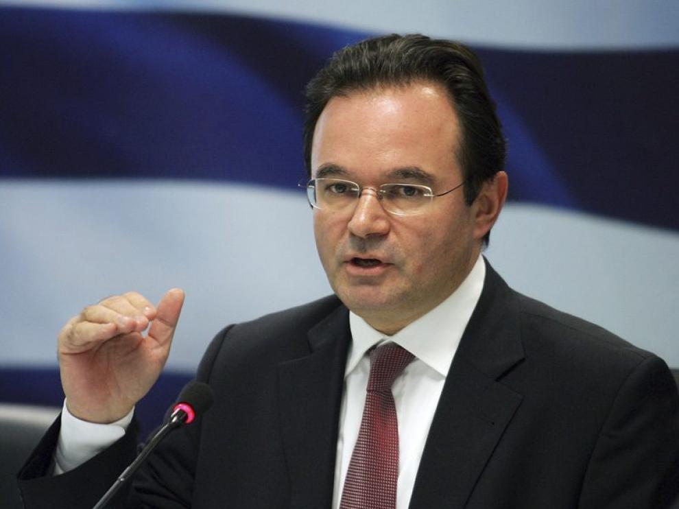 el ministro griego de Finanzas, Yorgos Papaconstantínu.