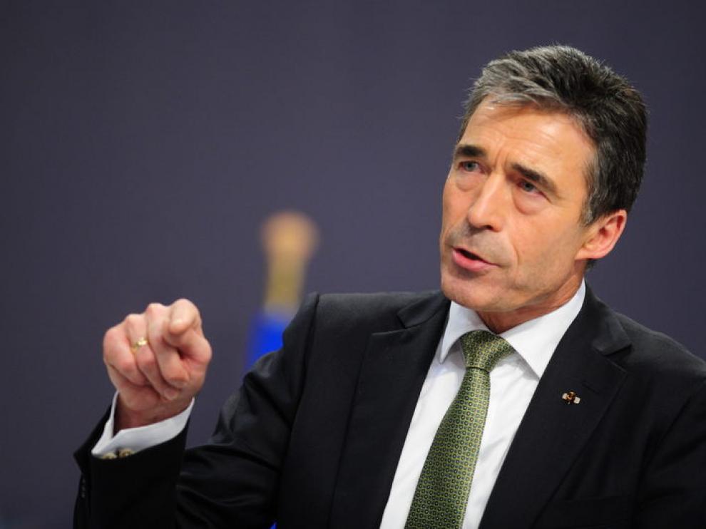 El secretario general de la OTAN, Anders Fogh Rasmussen