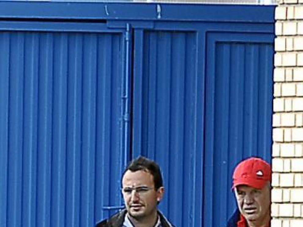Javier Aguirre observa el partido de los juveniles.