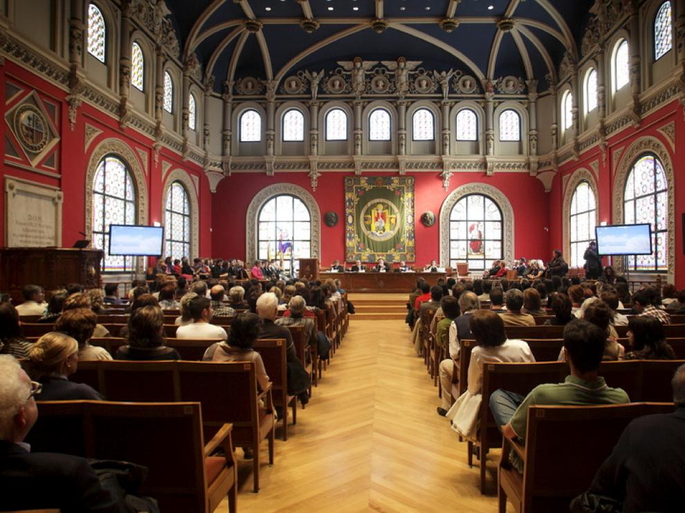 Interior del Paraninfo de la Universidad. 1893- 1896