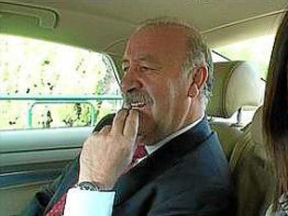 Villar con Del Bosque, Llorente, Paris Hilton y Fran Rivera.