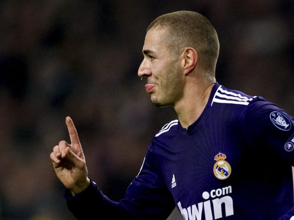 Benzema, autor del primer gol del Madrid