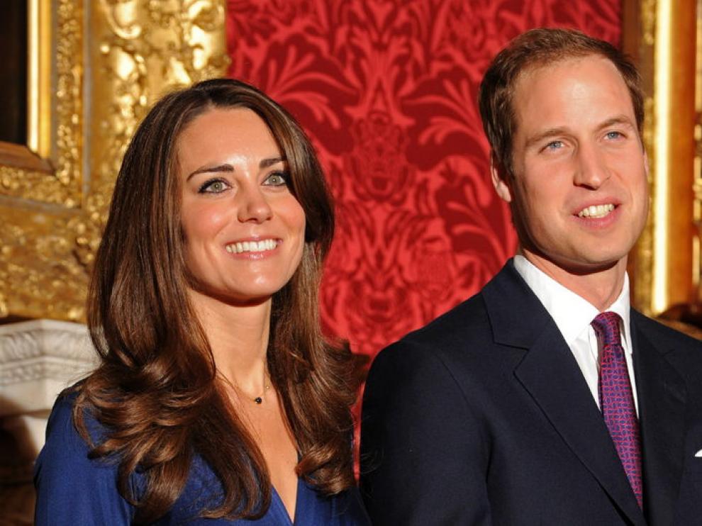 El príncipe Guillermo y su novia, Kate Middleton