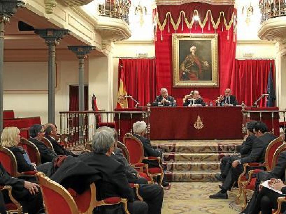 El acto se celebró en la Real Academia de Jurisprudencia y Legislación.