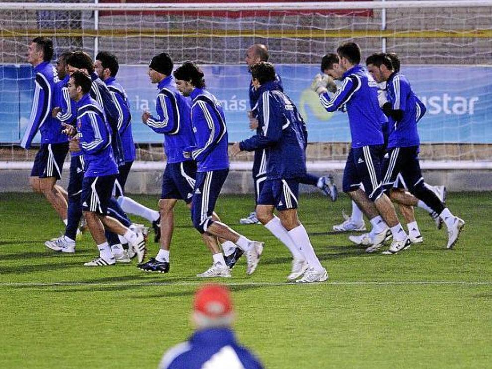 Entrenamiento zaragocista.