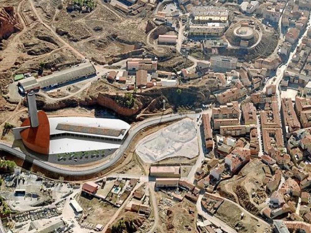 En la parte izquierda de la recreación infográfica se observa lo que sería el museo de alfarería.