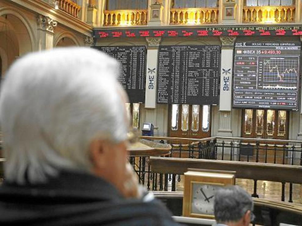 La Bolsa de Madrid.