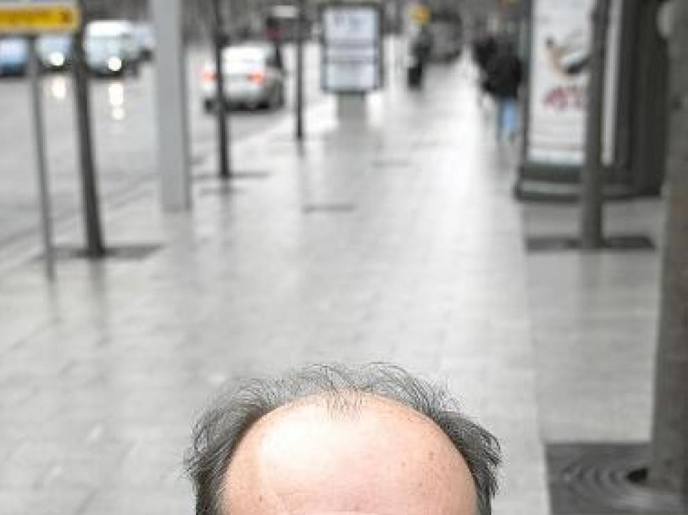 Carlos Taibo, la semana pasada en Zaragoza.