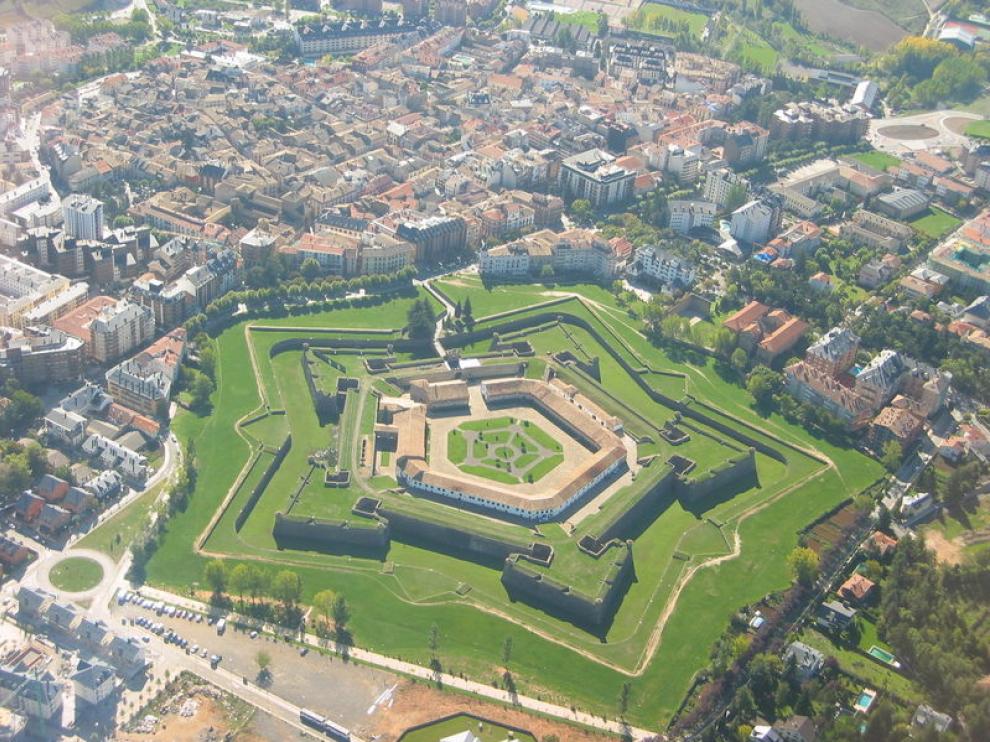 Vista aérea de la magnífica Ciudadela de Jaca
