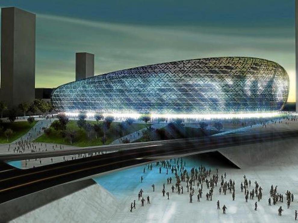 Proyecto para el nuevo estadio de Zaragoza.