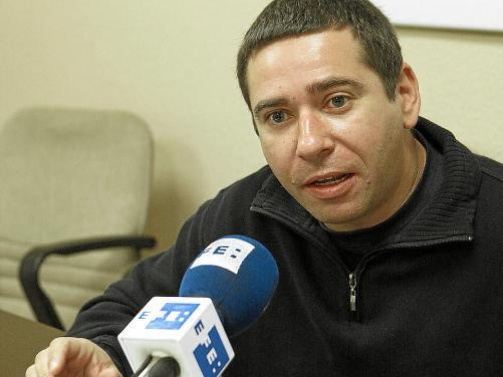 Javier Couso, hermano del cámara de Telecinco José Couso, ayer.