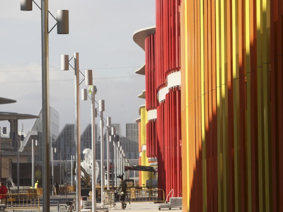 Aspecto de las obras en Expo Empresarial