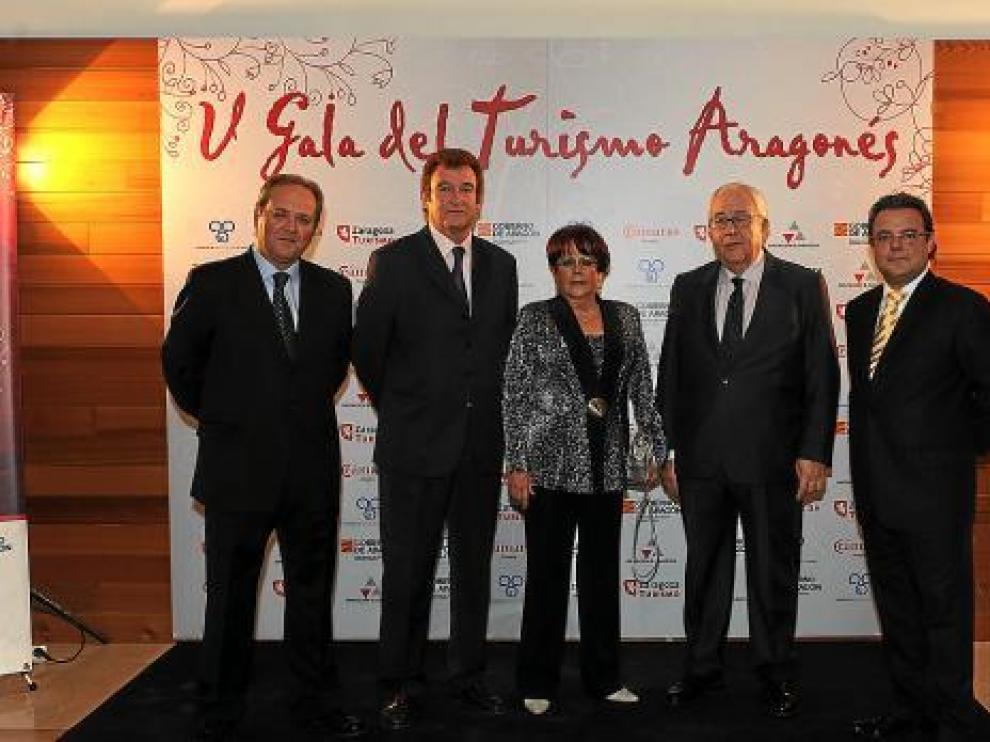 Jorge Moncada, Antonio Carmona, Mª Carmen Calvo, José Ángel Biel y Javier Ariza.