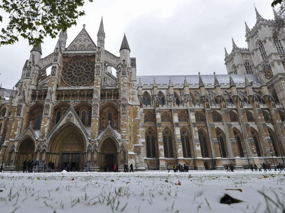 La abadía de Westsminster nevada