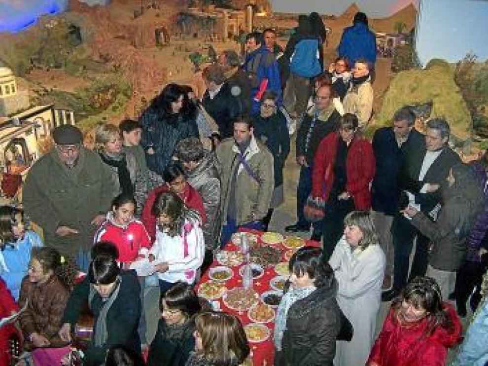 La inauguración del belén ayer tarde estuvo muy concurrida.