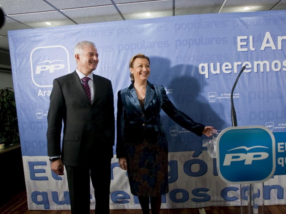 Suárez y Rudi, hoy, en Zaragoza