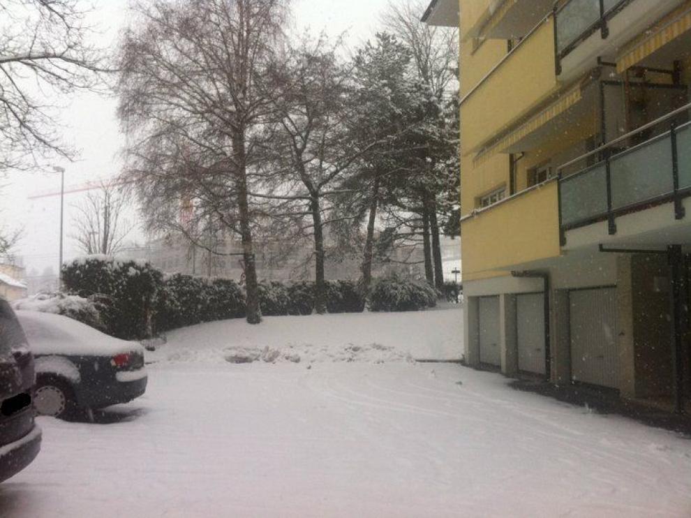 Nieve en Lausana