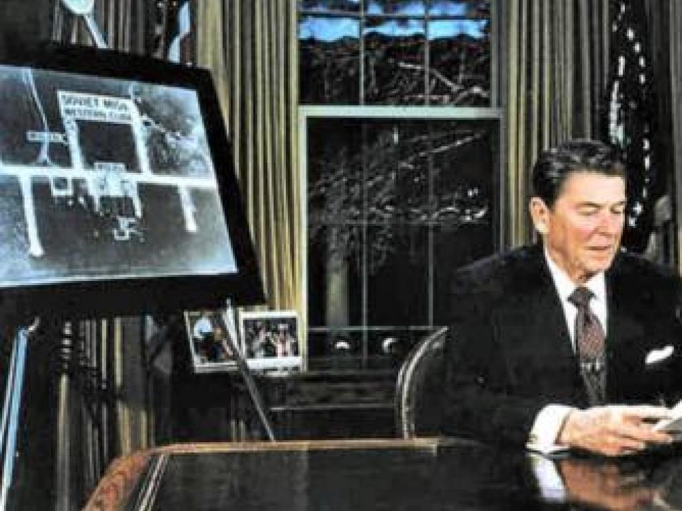 Reagan en una foto de archivo