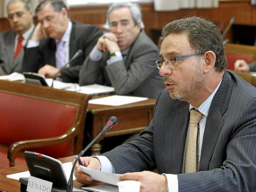 El senador popular Francisco Utrera, el pasado jueves en la Cámara alta.