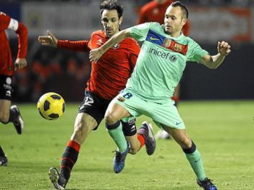 Iniesta, en el partido del pasado sábado frente a Osasuna.