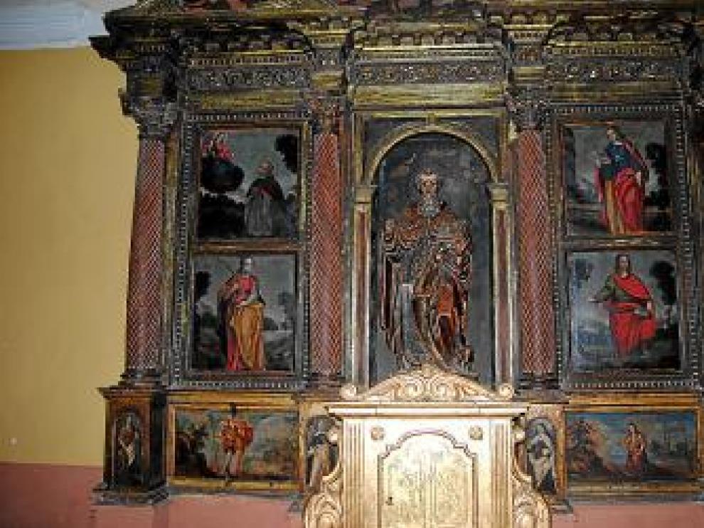 Vistal de cuerpo central del retablo.