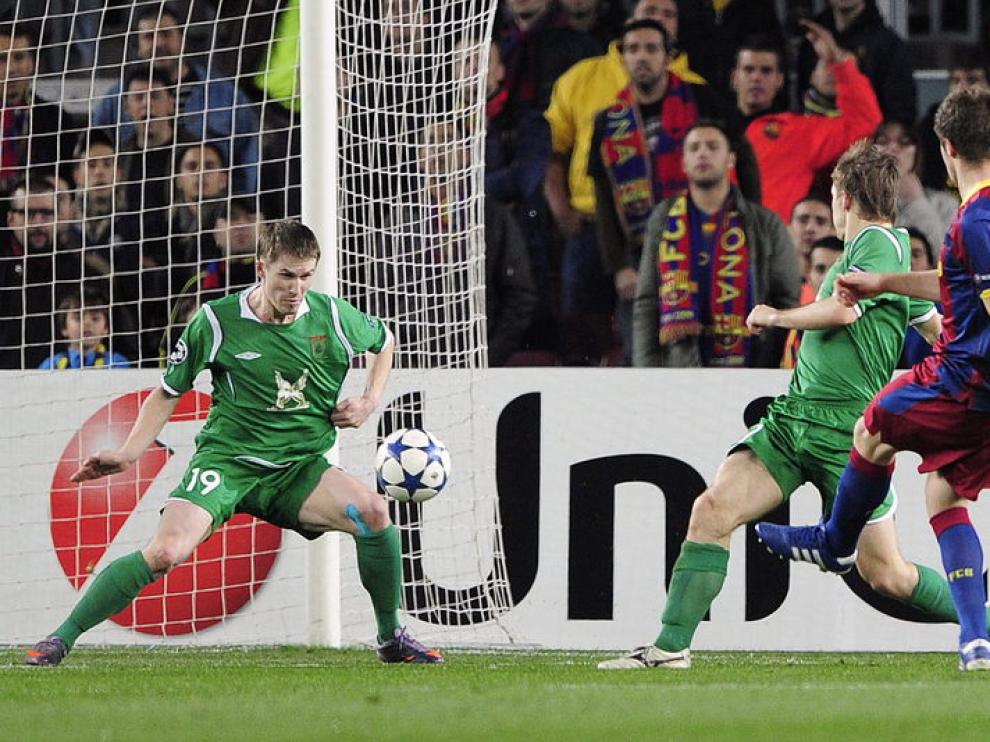 Fontás abrió el marcador para el Barcelona.