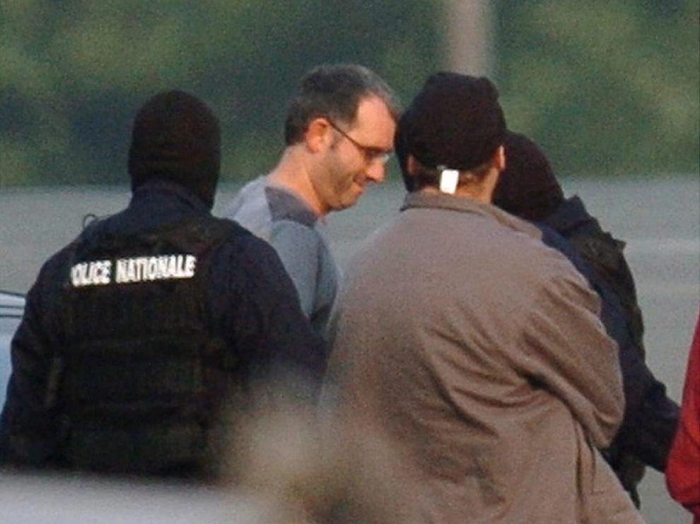 Mikel Antza el día de su detención en 2004.