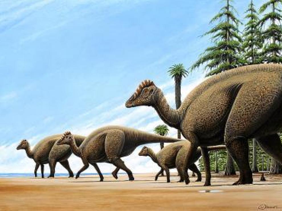 Recreación del Blasisaurus canudoi.