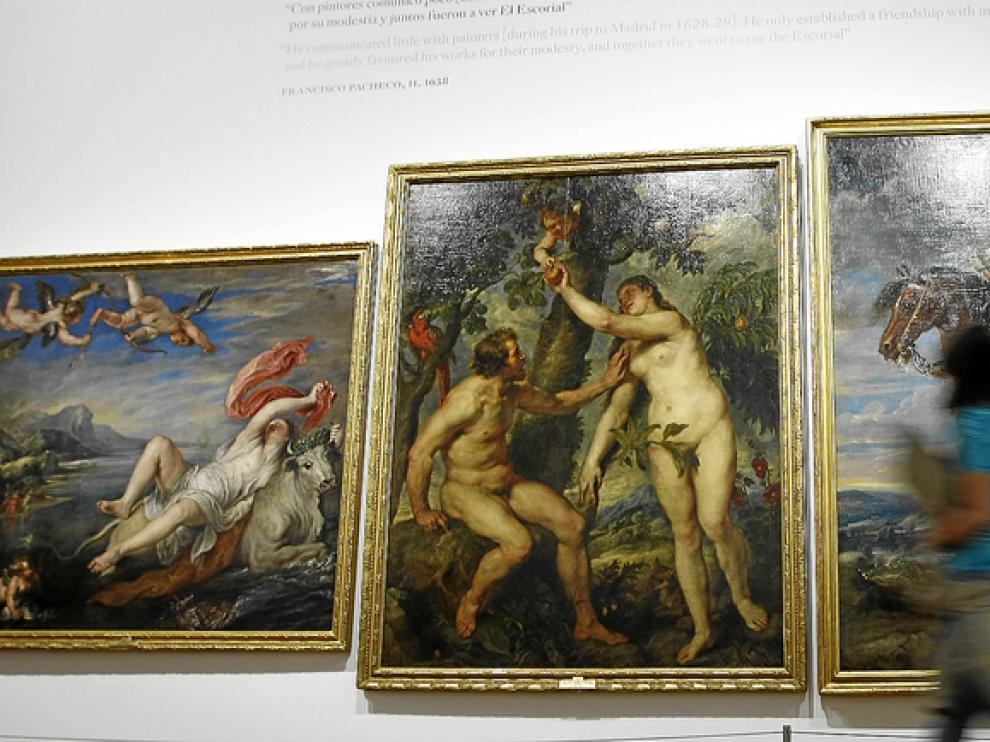 Aspecto de la presentación de la muestra de Pedro Pablo Rubens.