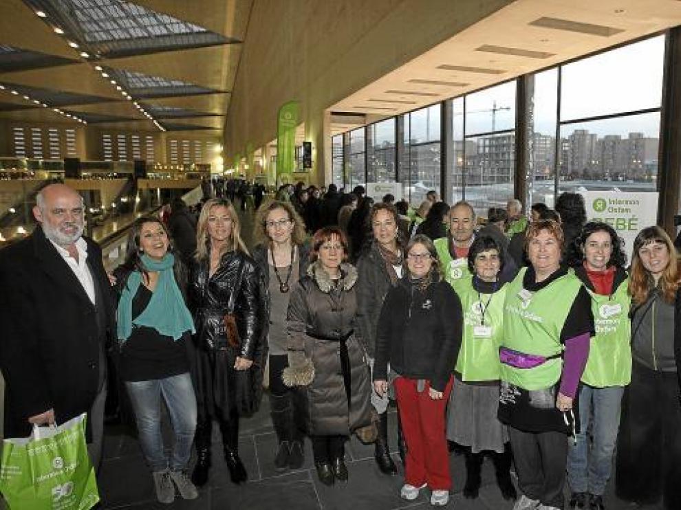 Miembros del rastro solidario.